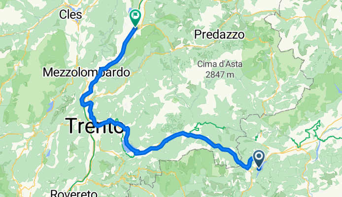 Via Liberazione, Arsiè a Via dell'Abetone e del Brennero, Montagna sulla strada del vino
