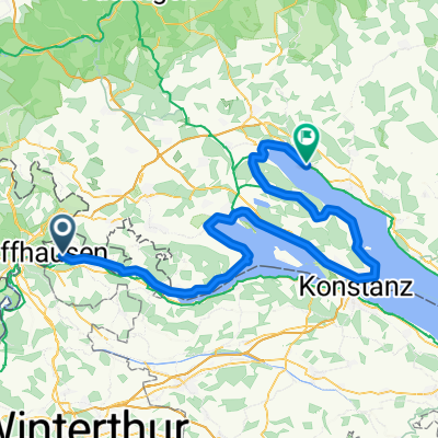 CH2-Büsingen am Hochrhein to Sipplingen