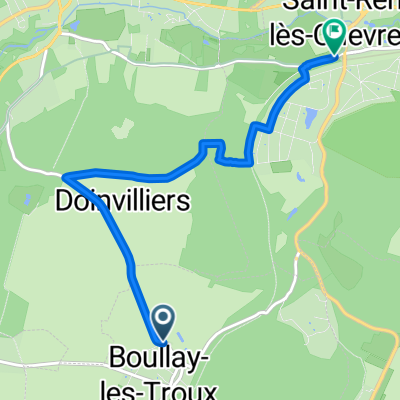 Rue de la Commanderie, Boullay-les-Troux à Route de Limours, Saint-Rémy-lès-Chevreuse
