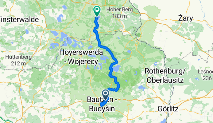 Burk, Budziszyn do Klein Döbbern, Neuhausen/Spree