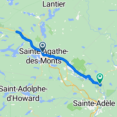 From Sainte-Agathe-des-Monts to Sainte-Adèle