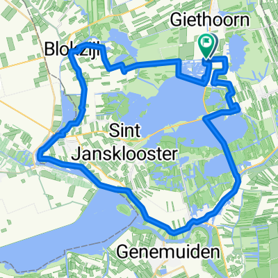 Route in Giethoorn