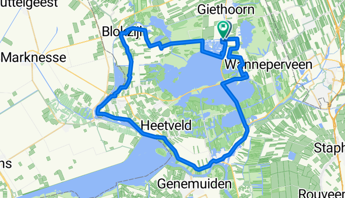 Route in Giethoorn