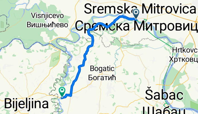 From Sremska Mitrovica to Bogatić