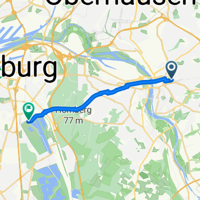 Hingbergstraße, Mülheim an der Ruhr a Kruppstraße, Duisburgo