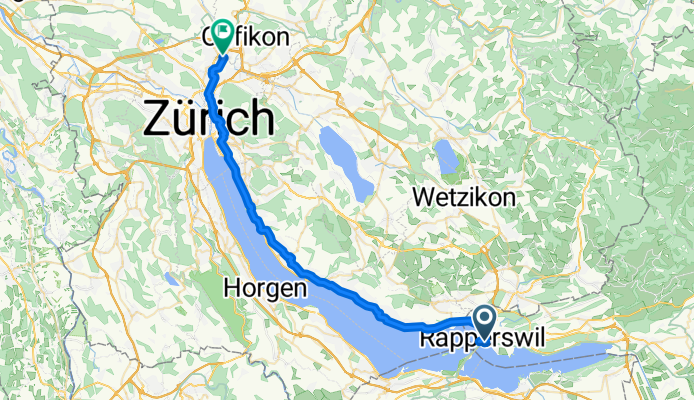 Rapperswil-Bahnhof bis Seebach