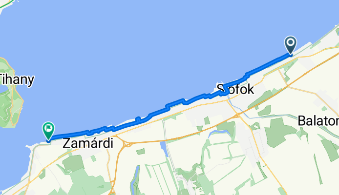 Kodály Zoltán utca, Siófok - Kilátó utca, Zamárdi