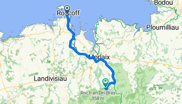 Stage 1 Roscoff to Le Cloître-Saint-Thégonnec