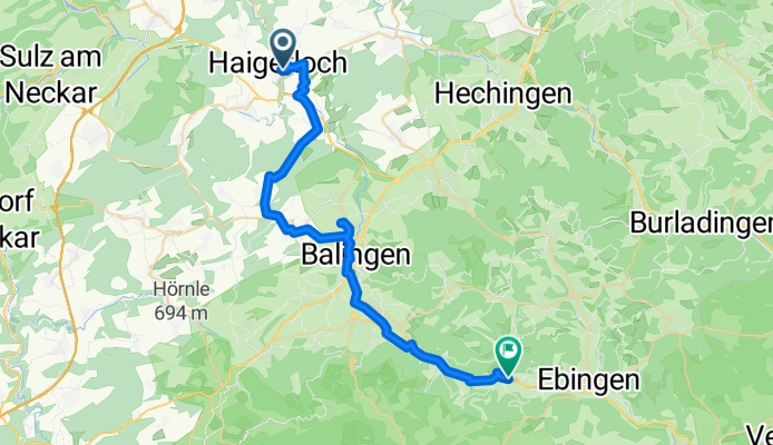 Oberstadtstraße, Haigerloch a Ebingertalstraße, Albstadt