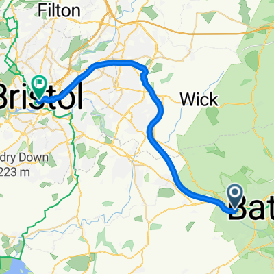 Locksbrook Road, Bath to St Nicholas Street, Bristol