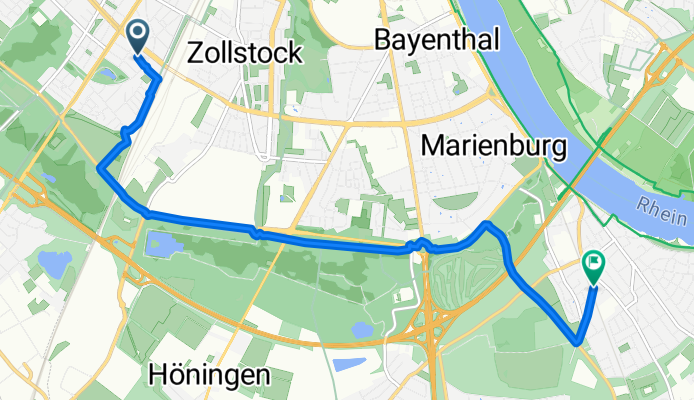 Ölbergstraße, Köln nach Schillingsrotter Straße, Köln