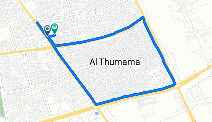 Omar Bin Khalaf Street, Doha to Al Mafyar Street, Doha