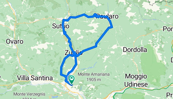 Route in Tolmezzo
