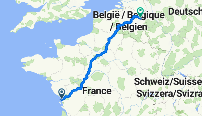 Rue Léonce Vieljeux, La Rochelle naar Markt, Maastricht