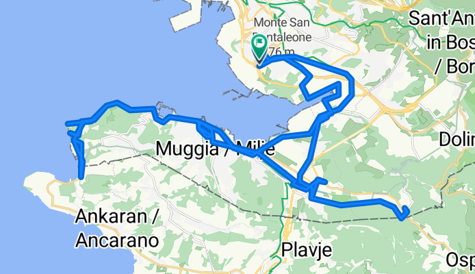 Route in Trieste