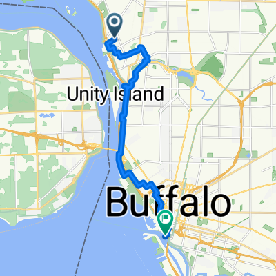 Arthur St, Buffalo to Marine Dr, Buffalo