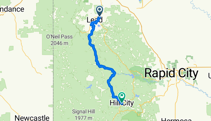 Mickelson trail Day 1 Deadwood to Hill City