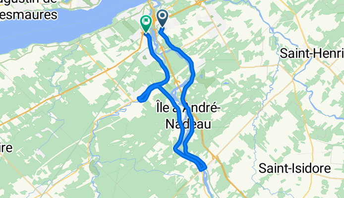 Tour de la rivière chaudière, retour par les chutes