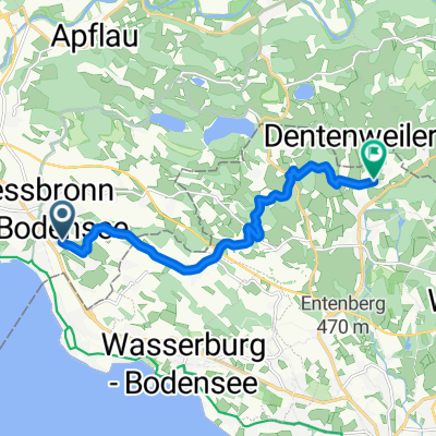 Ottenberghalde, Kressbronn am Bodensee nach Grünlach, Lindau (Bodensee)