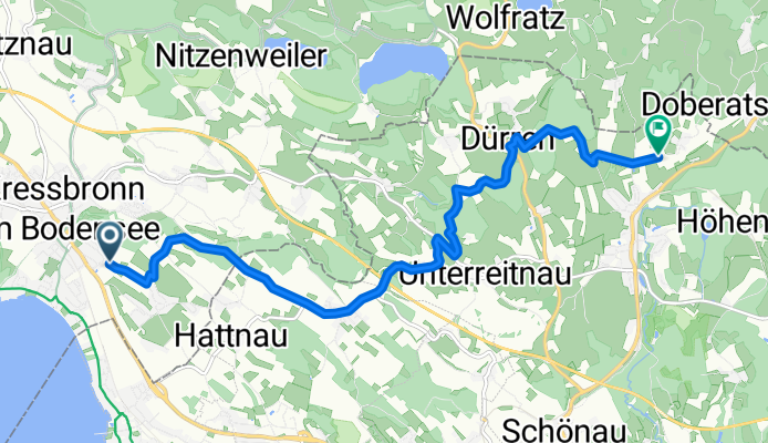 Ottenberghalde, Kressbronn am Bodensee nach Grünlach, Lindau (Bodensee)