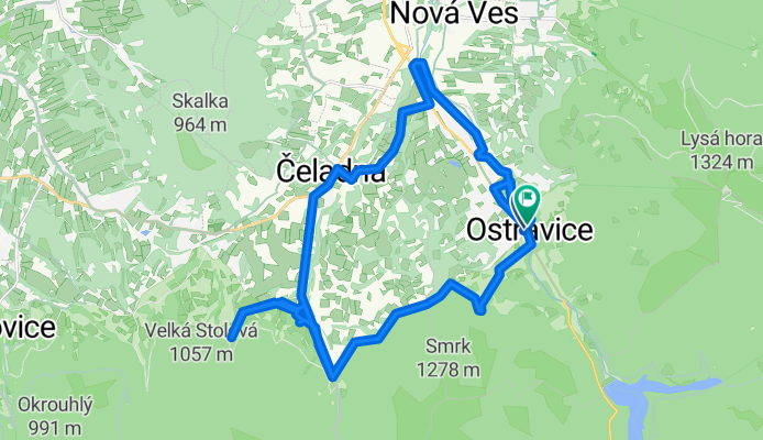 Ostravice, Ostravice až Silnice 56, Ostravice