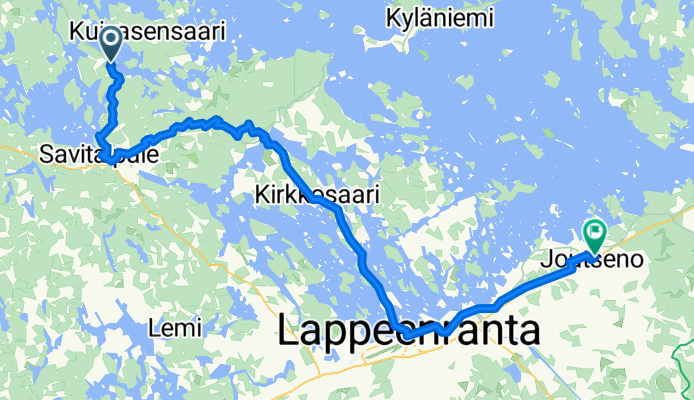 Partakoskentie to Veteraanikatu