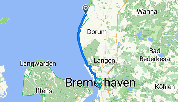 Am Neuen Deich, Wurster Nordseeküste nach Bgm-Smidt-Straße, Bremerhaven