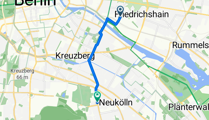 Franz-Mehring-Platz, Berlin nach Flughafenstraße, Berlin