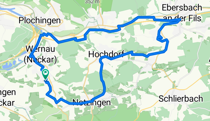 Otto-Hahn-Straße, Wernau nach Otto-Hahn-Straße, Wernau