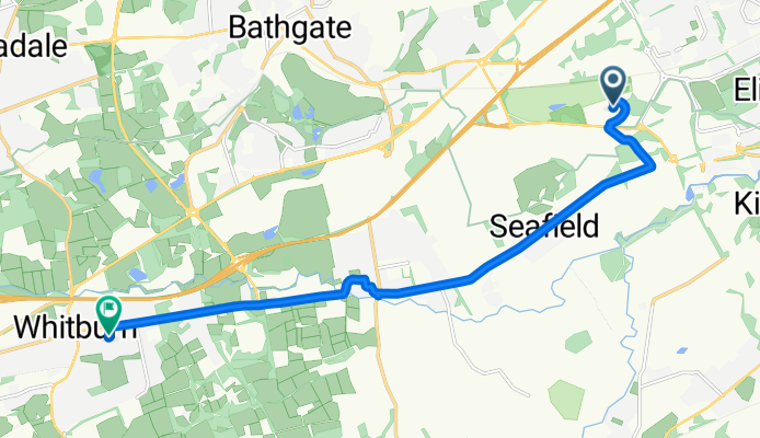 Whitburn and Blackburn, Livingston to Laburnum Road, Bathgate