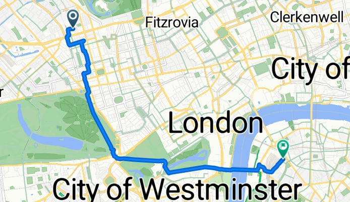 Melcombe Place, London to Lambeth, London