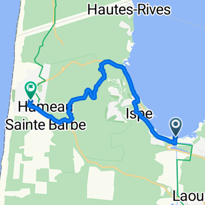 Rue du Sandre 220, Biscarrosse to Avenue du Pyla 1330, Biscarrosse