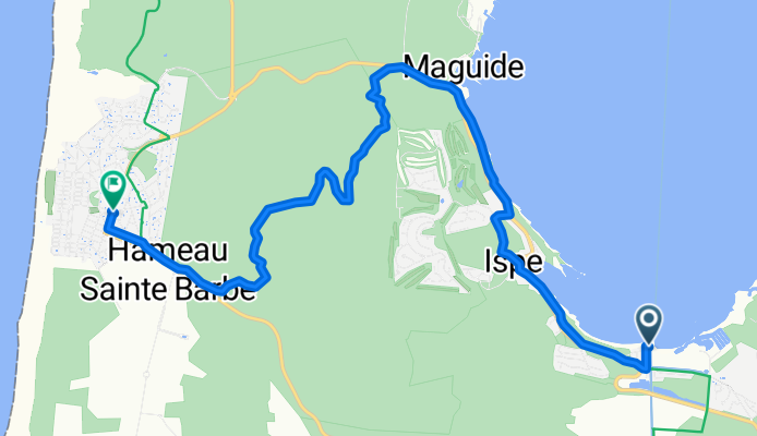 Rue du Sandre 220, Biscarrosse to Avenue du Pyla 1330, Biscarrosse