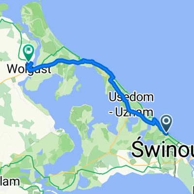 Dünenstraße, Heringsdorf nach Tannenkampweg, Wolgast