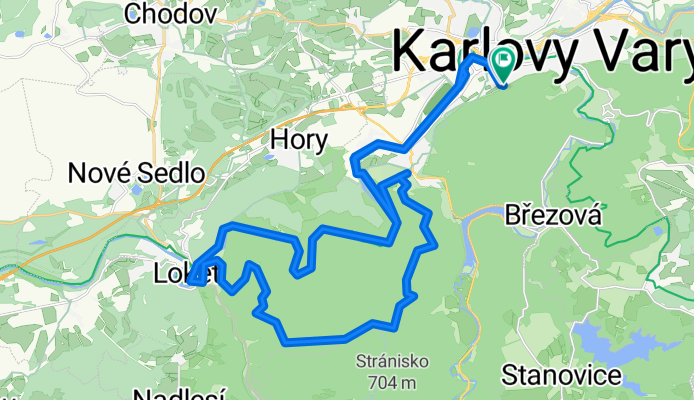 Šumavská, Карлові Вари до Šumavská, Карлові Вари