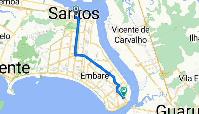 Rua Itororó, Santos a Rua República do Equador, Santos