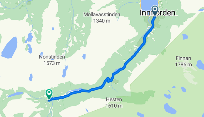 Route nach Innfjorden