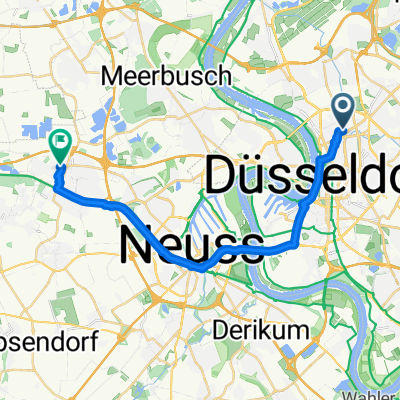 Glockenstraße, Düsseldorf nach Jahnstraße, Kaarst
