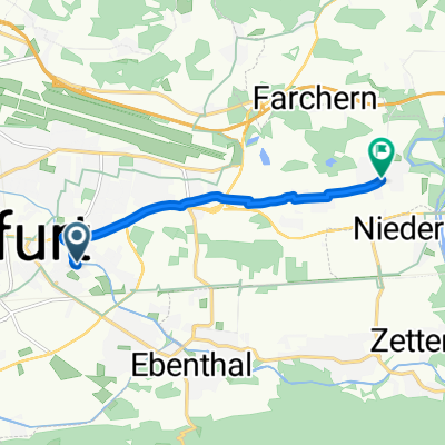 Route in Klagenfurt am Wörthersee