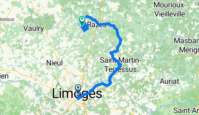 From Limoges to Compreignac