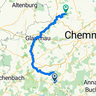 Tag 6 - Bad Schlema nach Rochsburg · 71km