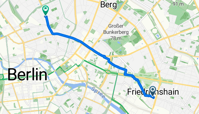 Kopernikusstraße, Berlin nach Brunnenstraße, Berlin