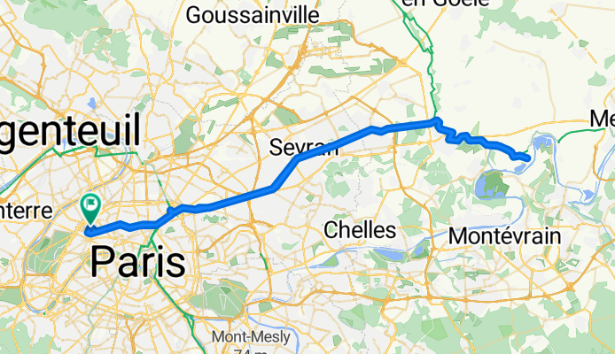 Rue Pierre Demours, Paris à Rue Balny d'Avricourt, Paris