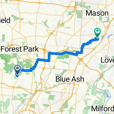 Millbrook Dr, Cincinnati to Mason