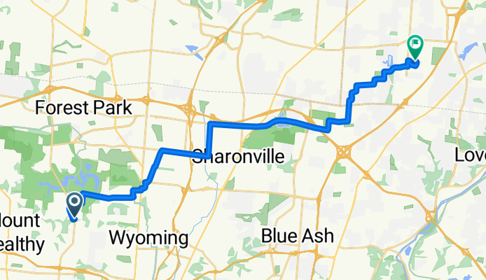 Millbrook Dr, Cincinnati to Mason