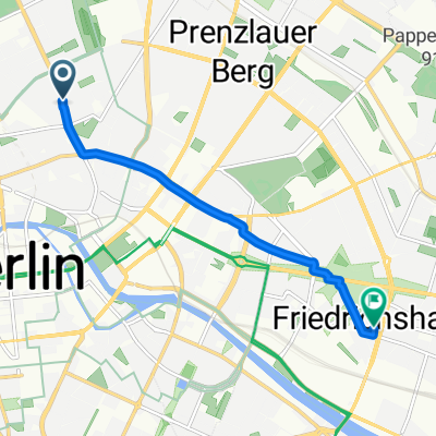 Brunnenstraße, Berlin nach Kopernikusstraße, Berlin