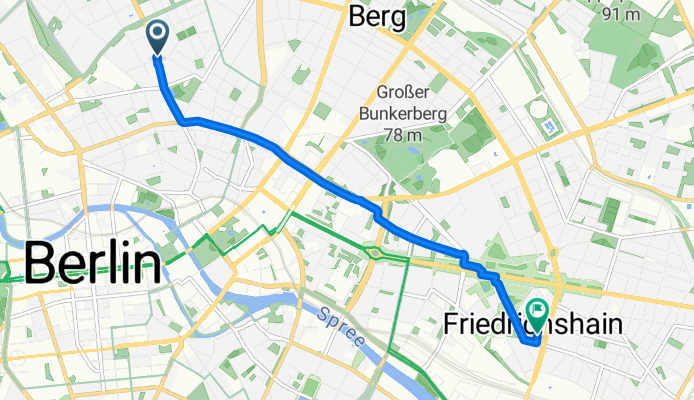 Brunnenstraße, Berlin nach Kopernikusstraße, Berlin