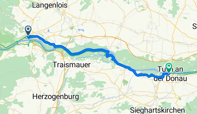 Wachaustraße nach Nibelungenplatz