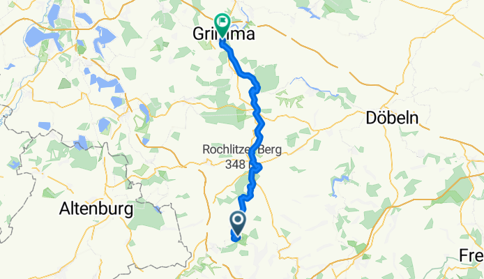 Tag 7 - Rochsburg nach Grimma  · 46km