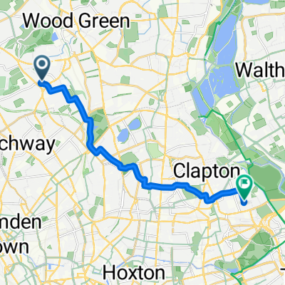 New Road, London to Ashenden Road, London